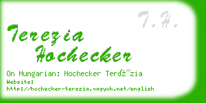 terezia hochecker business card